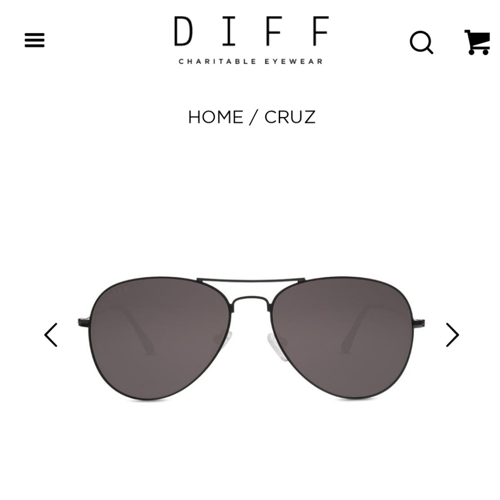 DIFF CRUZ aviator sunglasses new in box